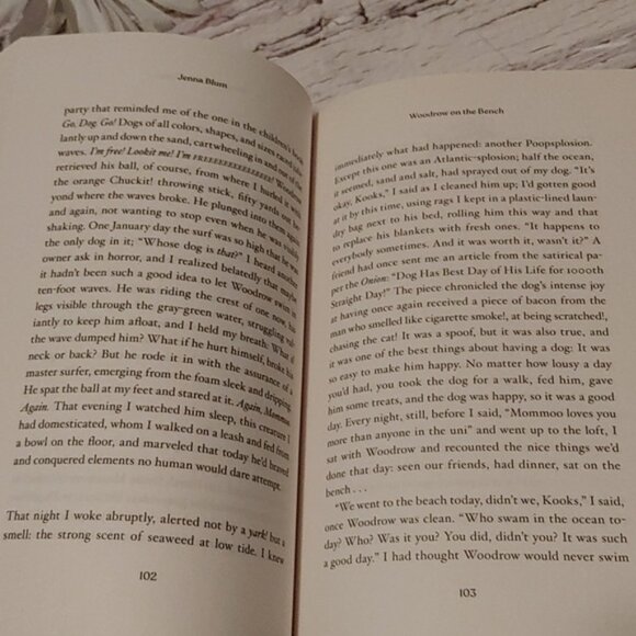 3/$13 Woodrow on the Bench By Jenna Blum adult non fiction book dog puppy - Picture 4 of 6